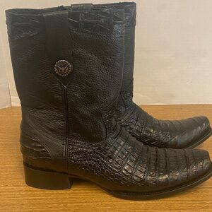 Black Leather Men's La Sierra Boots
